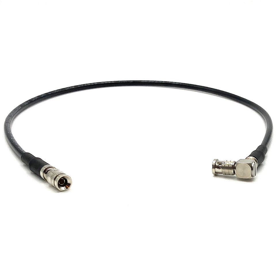 12G SDI DIN 1.0/2.3 to Right Angle HD-MICRO BNC Video Cable