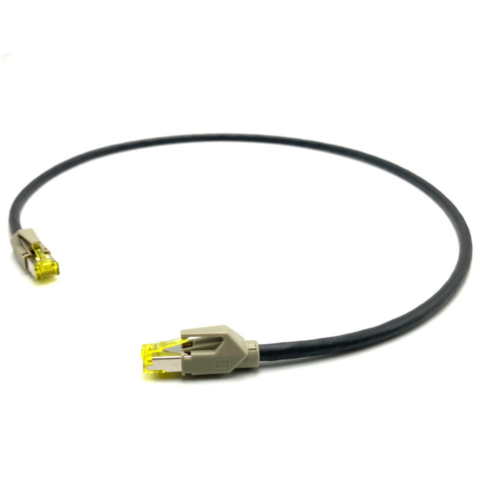 CAT.6A ethernet cable with grey RJ45 boots