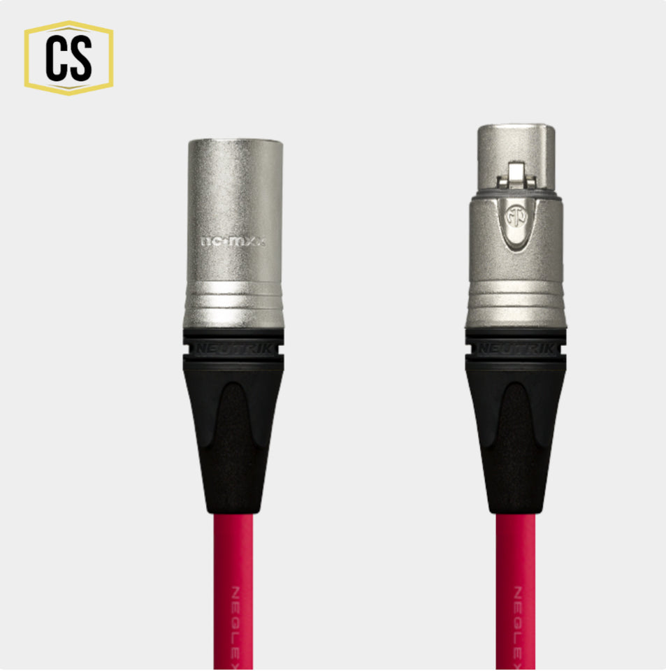 Red Mogami Microphone Cable