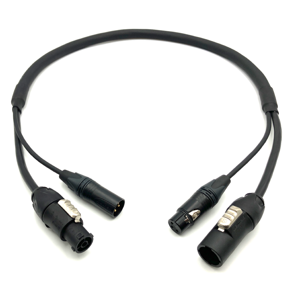 Audio and Power Hybrid Cable - powerCON True1